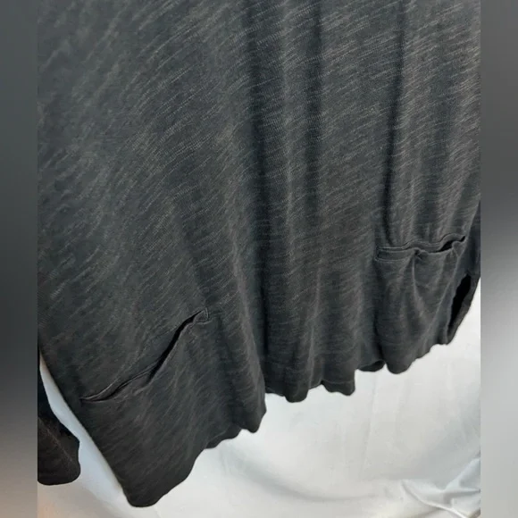 J Jill Dark Grey V-Neck Tunic Top Size XL - Picture 2 of 8